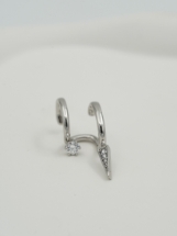 Resim Silver Sallantılı Earcuff Küpe