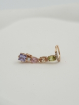 Resim Gold Taş Detaylı Earcuff Küpe
