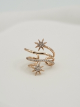 Resim Gold Yıldız Earcuff Küpe