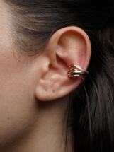 Resim Gold Modern Taşlı Earcuff Küpe