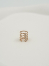Resim Gold Minimal Taşlı Earcuff Küpe