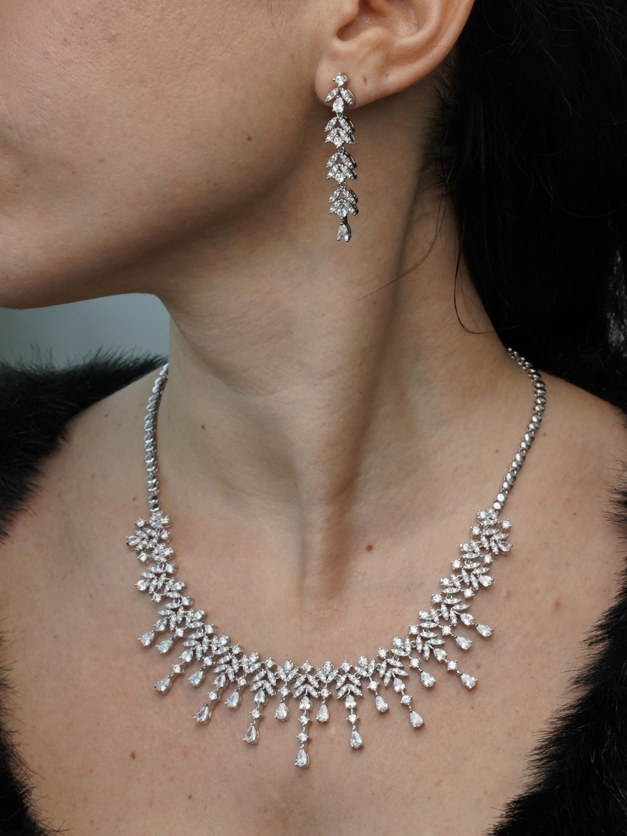 Resim Pluie De Diamants Silver Kadın Abiye Set