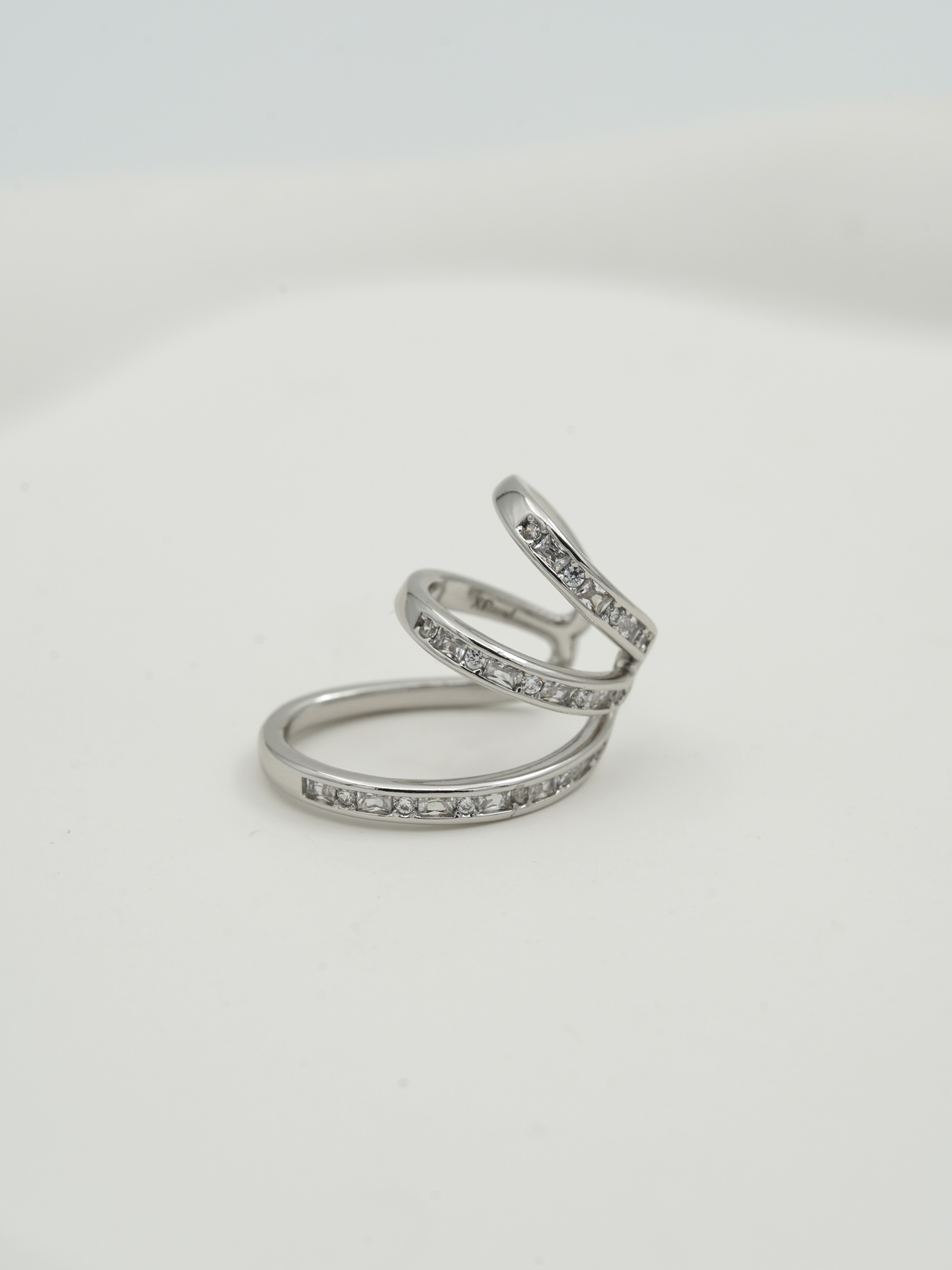 Resim Silver Sarmal Earcuff Küpe