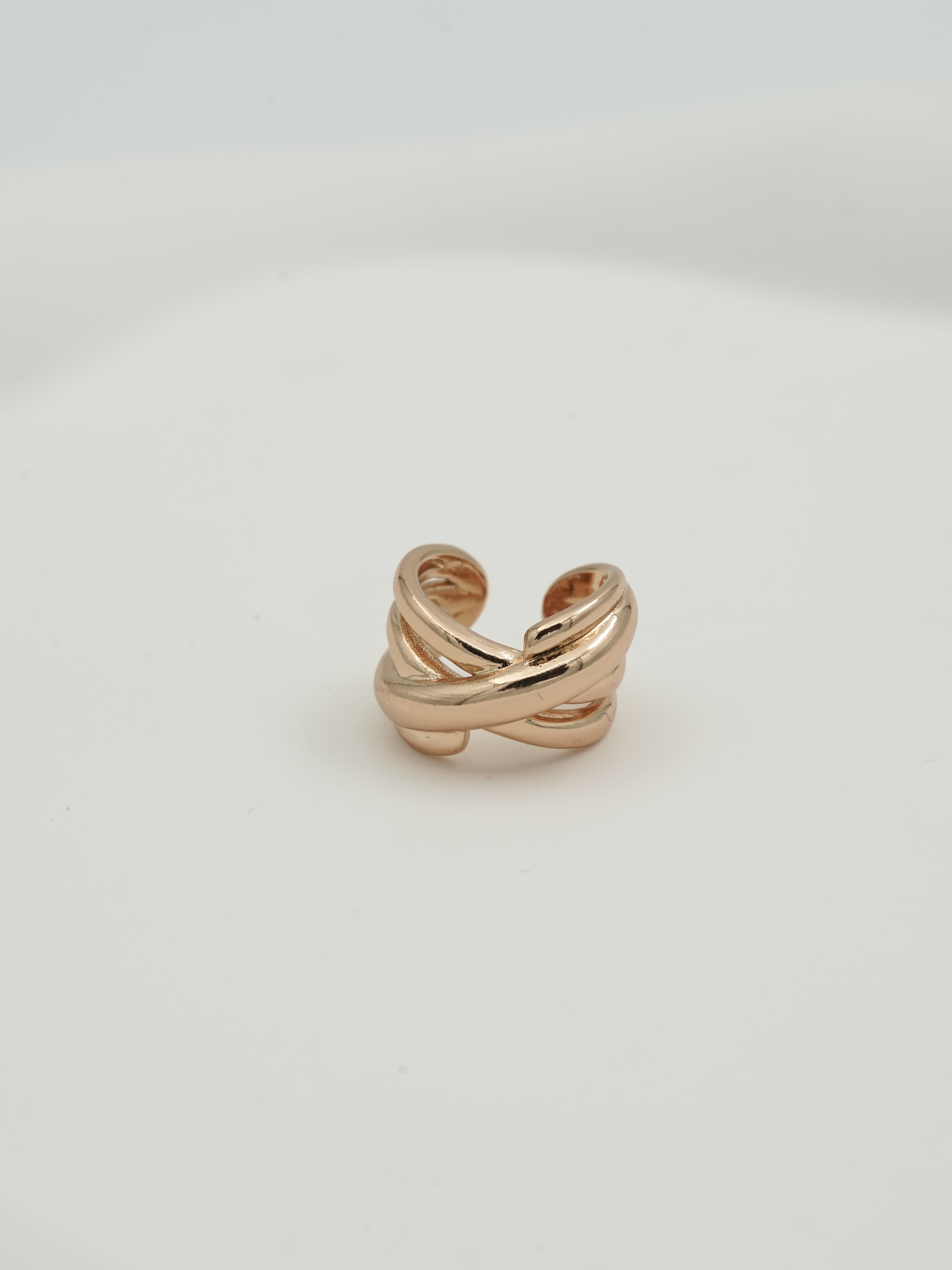 Resim Gold Modern Earcuff Küpe