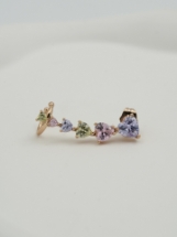 Resim Gold Kalp Detaylı Earcuff Küpe